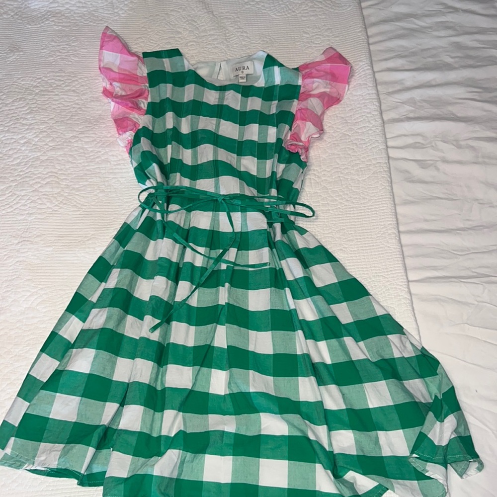Red Dress Boutique flutter sleeve gingham dress